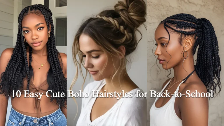 10 Easy Cute Boho Hairstyles for Back-to-School