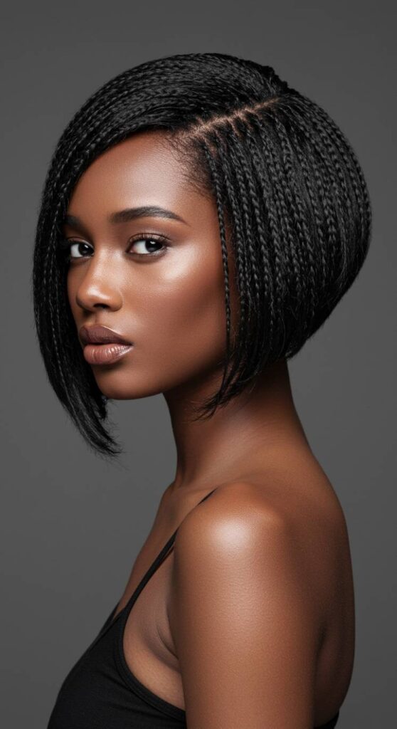 Asymmetrical Bob Braids