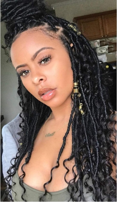 Curly Bohemian Faux Locs