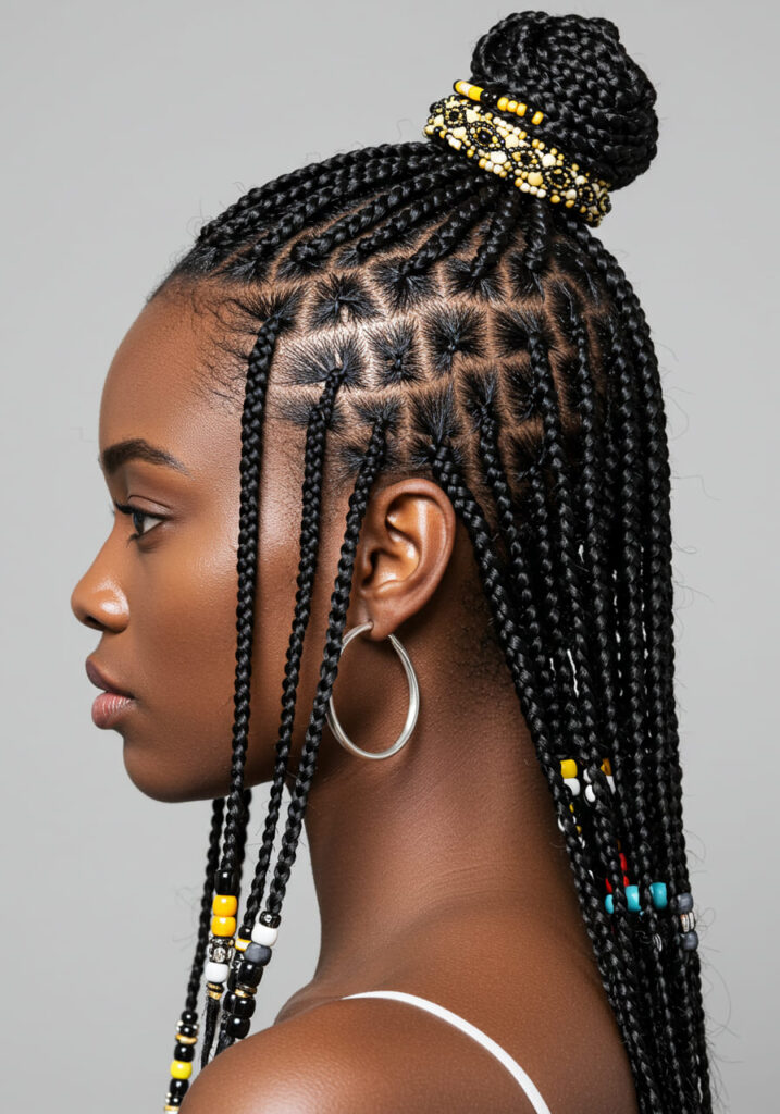 Fulani Braids with Beads