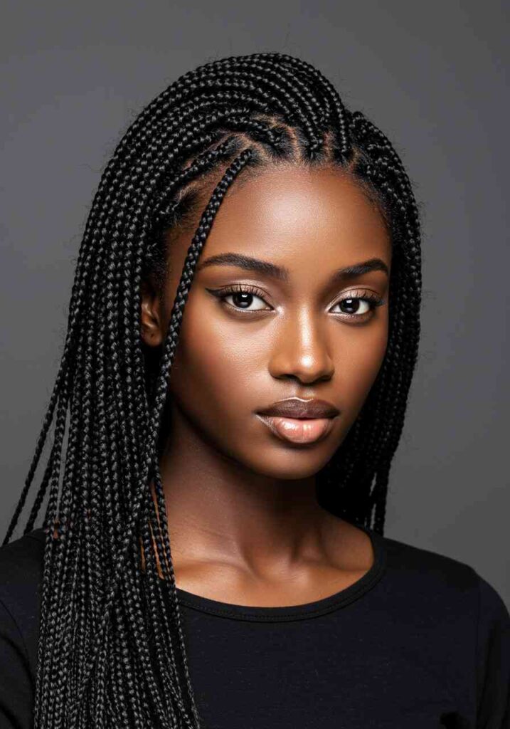 Layered Box Braids