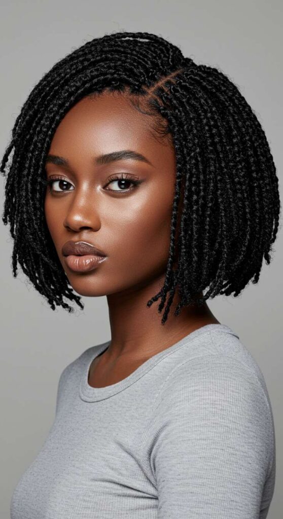 Micro Bob Knotless Braids