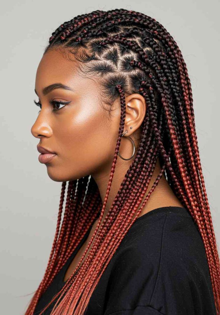 Ombre Box Braids