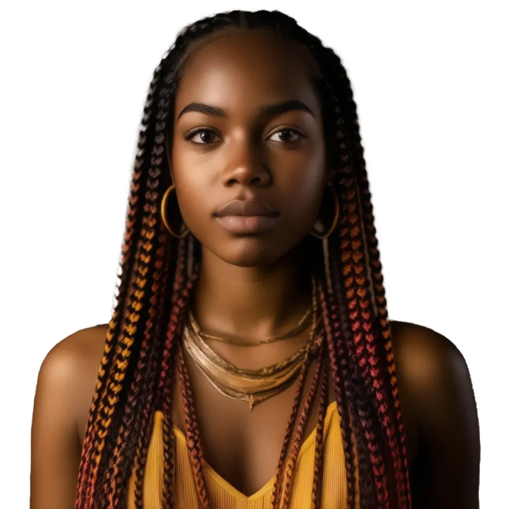 Ombre box braids