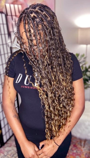 Ombré Micro Braids