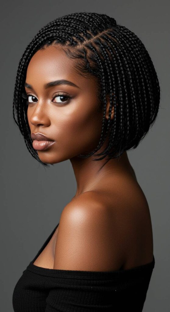 Side Part Bob Braids