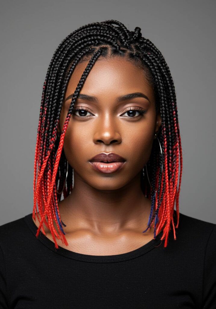 Vibrant Colored Braids