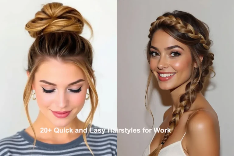 20+ Quick and Easy Hairstyles for Work