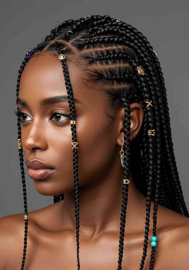 Accessorized Bora Bora Braids