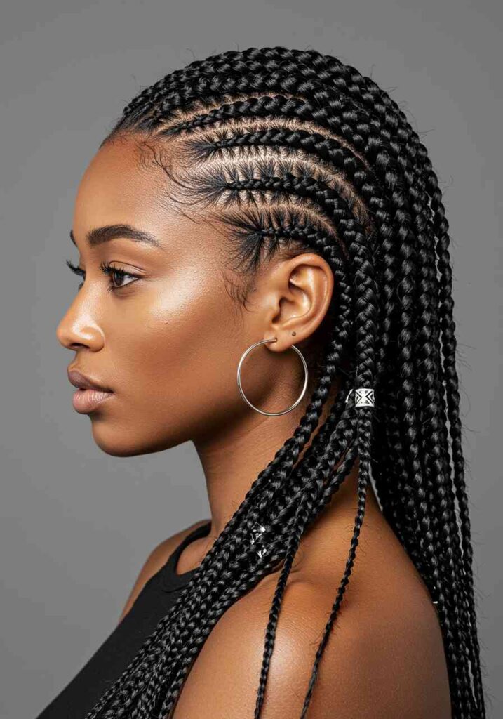 Bora Bora Braids with Cornrows