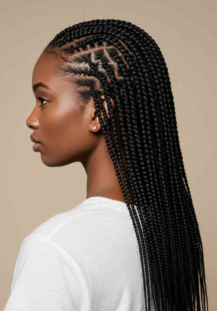 Classic Straight Back Stitch Braids