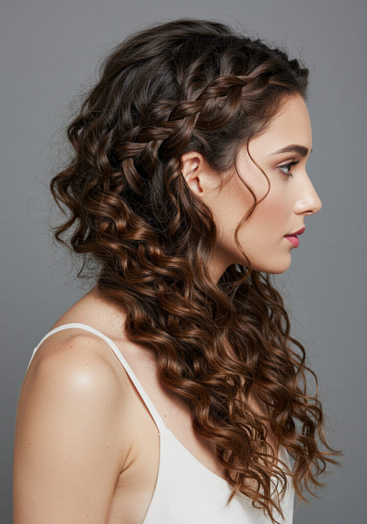 Curly Side Braid