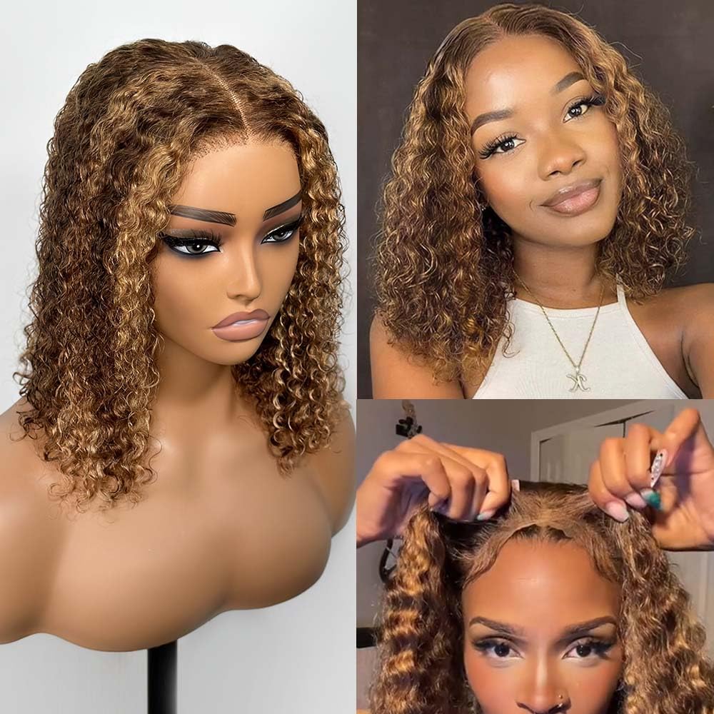 Honey Blonde Bob wig