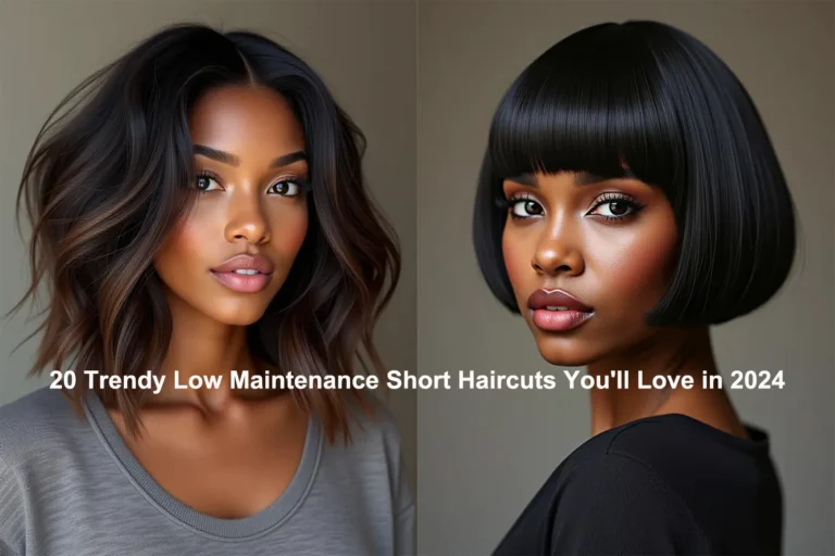 20 Trendy Low Maintenance Short Haircuts You'll Love in 2024