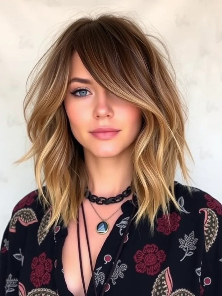 Bohemian Asymmetrical Bob