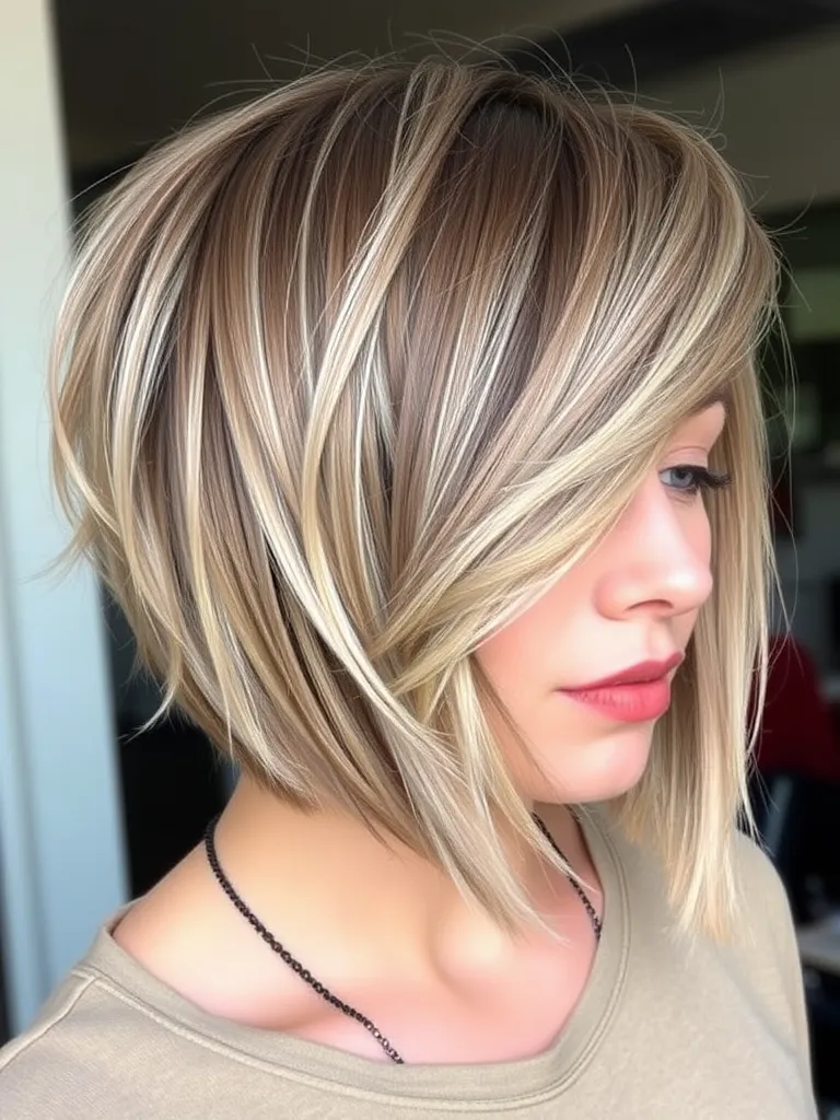 Choppy Asymmetrical Bob