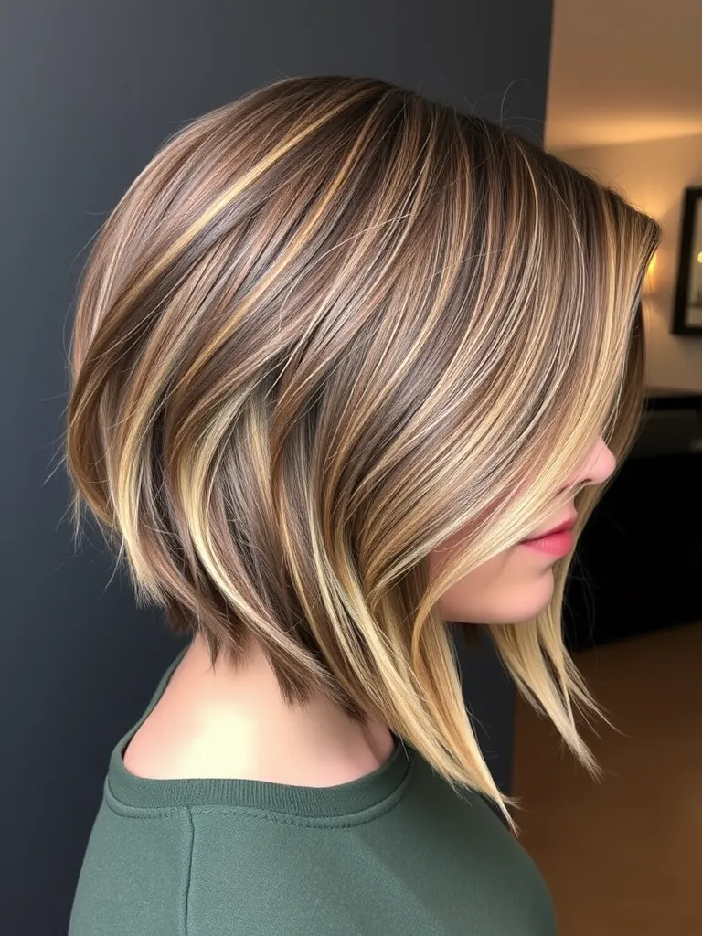 Graduated Asymmetrical Bob