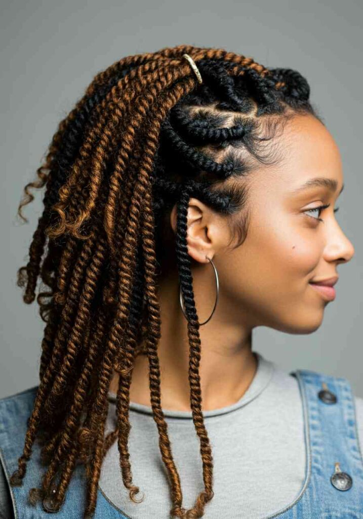 Half-Up, Half-Down Passion Twist