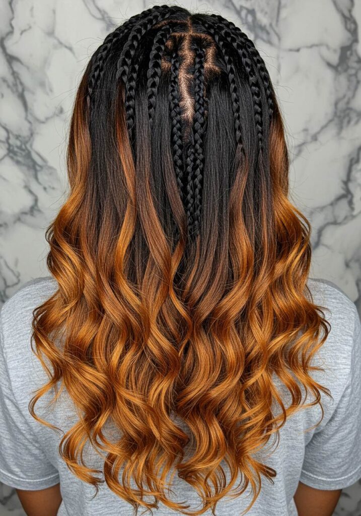 Honey Brown with Caramel Tips