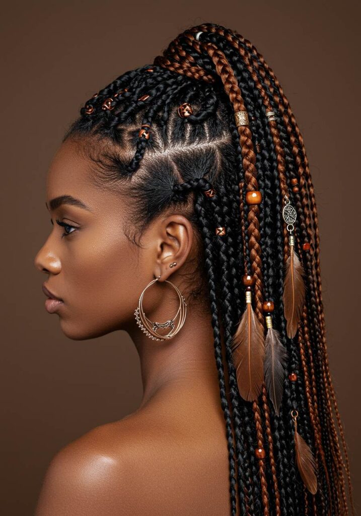 Pumpkin Spice with Braided Accessories