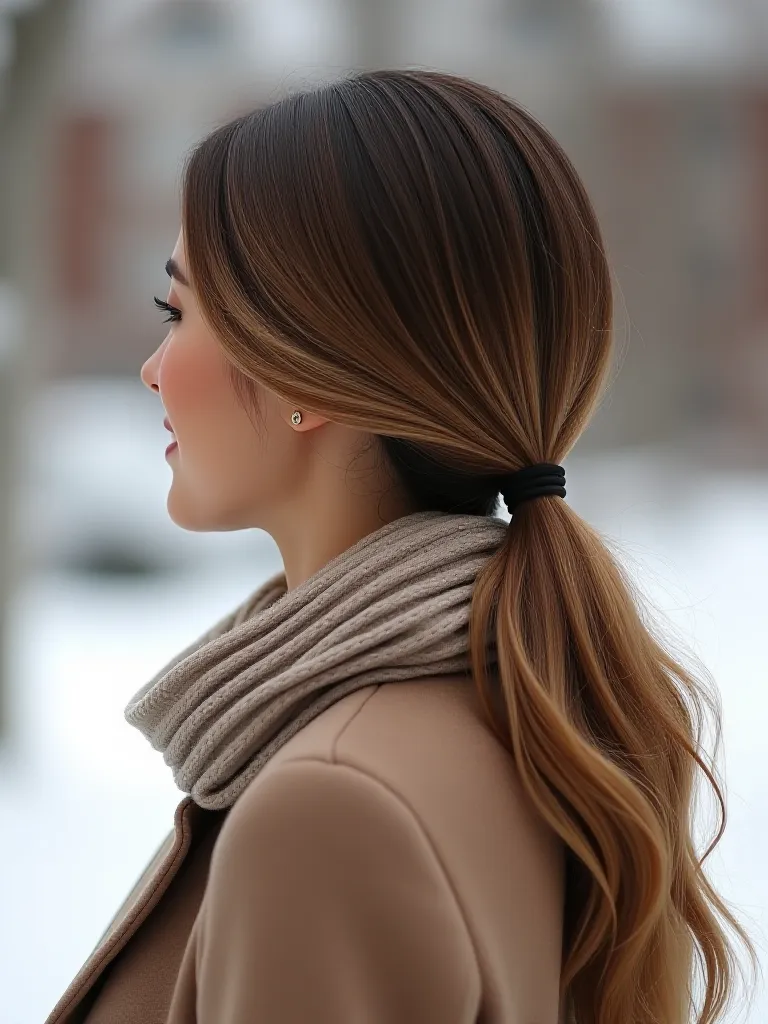 Sleek Low Ponytail