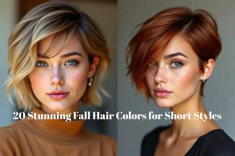 20 Stunning Fall Hair Colors for Short Styles