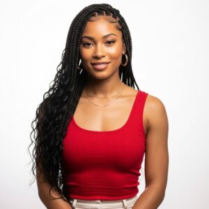 Body wavehuman hair for boho knotless braids