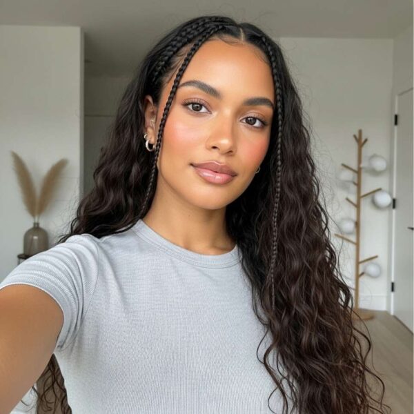 Human goddess boho braids