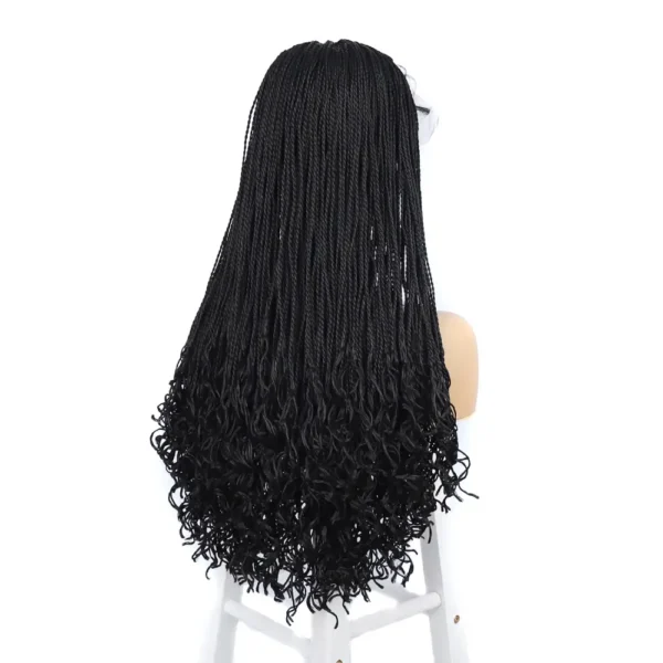 Two Strands Twist Lace Wig With Curly Ends 24 Inches - Image 4