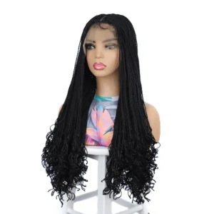 janet collection synthetic swiss lace front wig