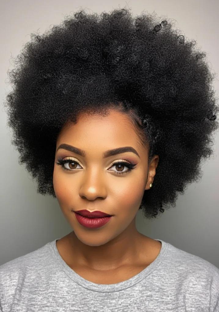 Afro Puff with Crochet Hair