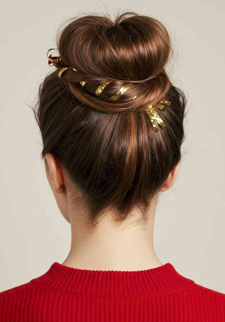 Festive Top Knot Bun