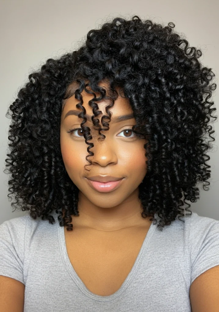 Layered Crochet Curls