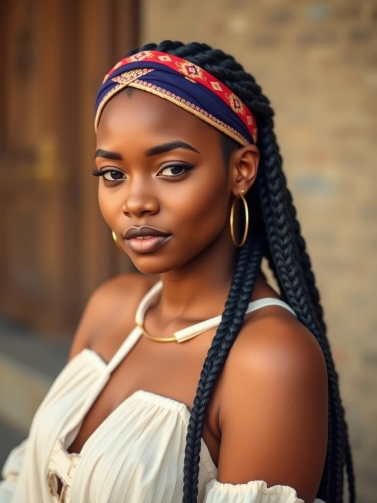 Boho Mermaid Braids with a Bold Headband