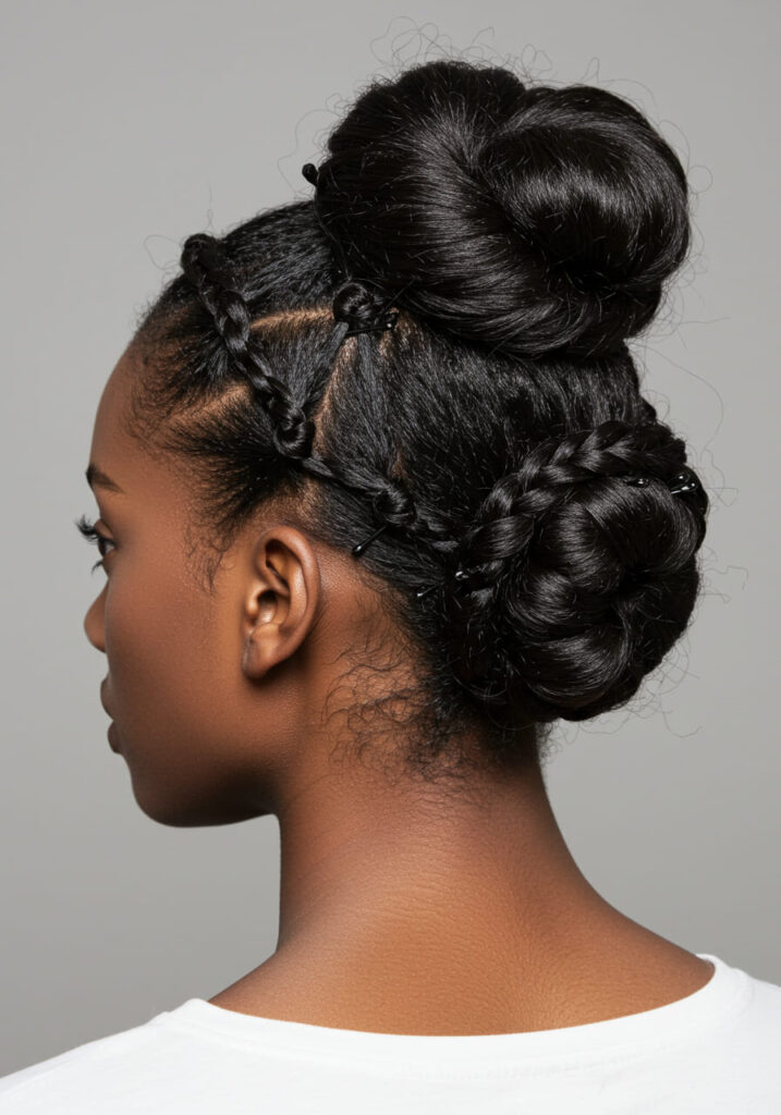 Knotted Low Messy Bun