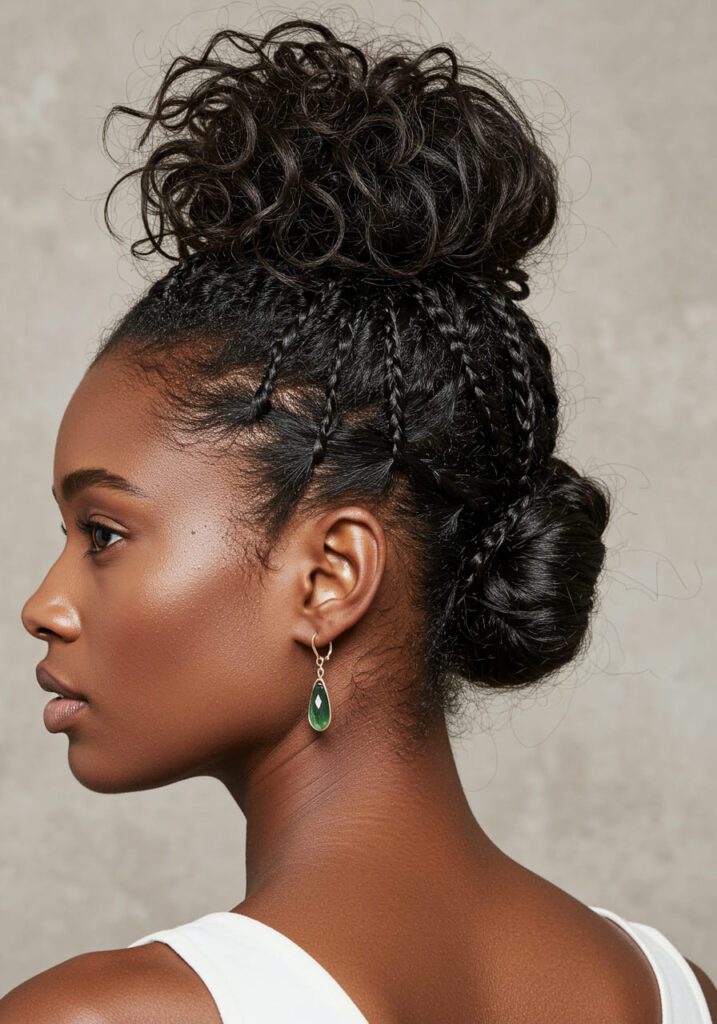 Textured Bohemian Bun