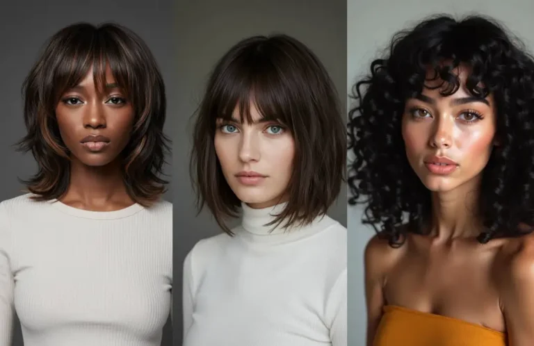 15 Trendy Medium Length Haircuts with Bangs to Try This Year