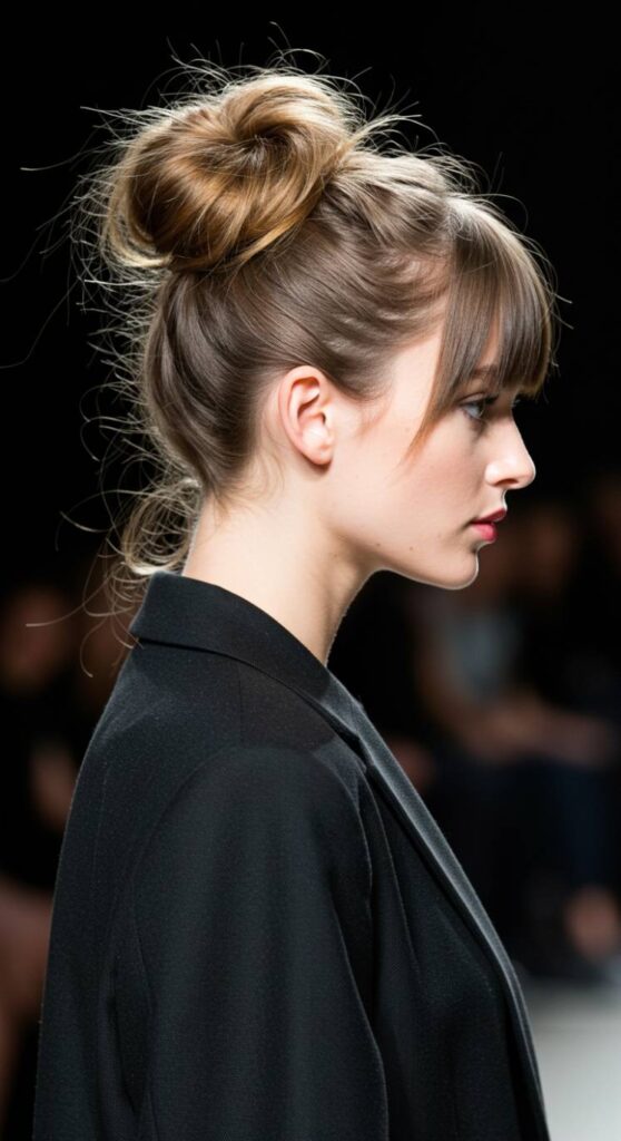 Messy Bun-Ponytail Hybrid