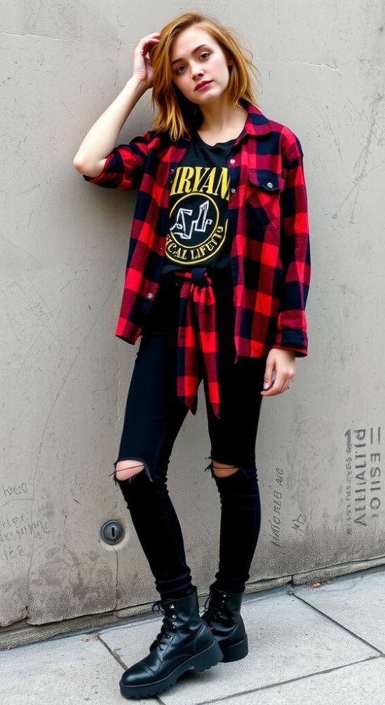 The Edgy Grunge Look