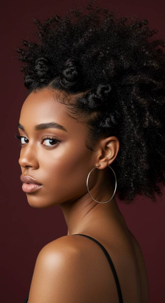 Bantu Knots for Heatless Curls