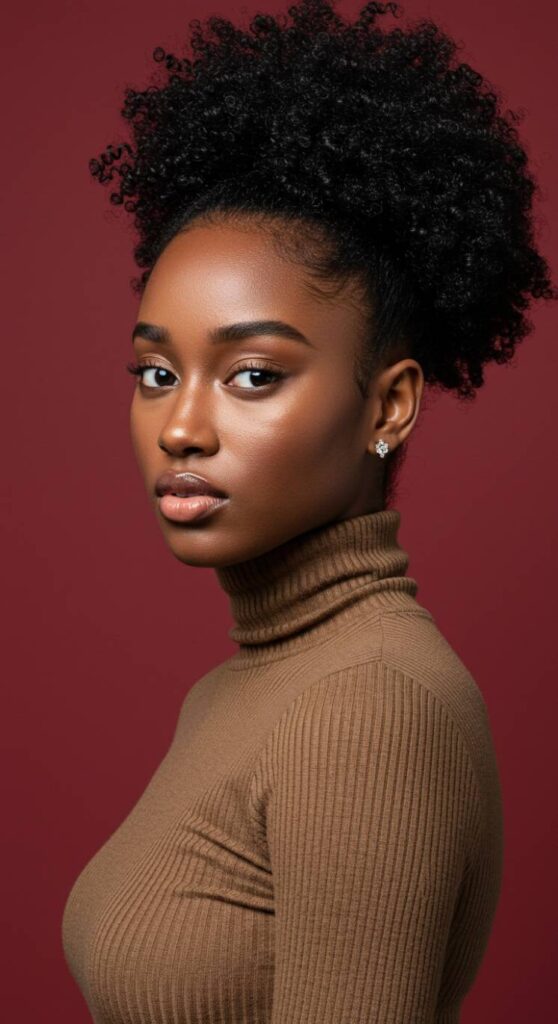 Sleek Puff for a Chic Look
