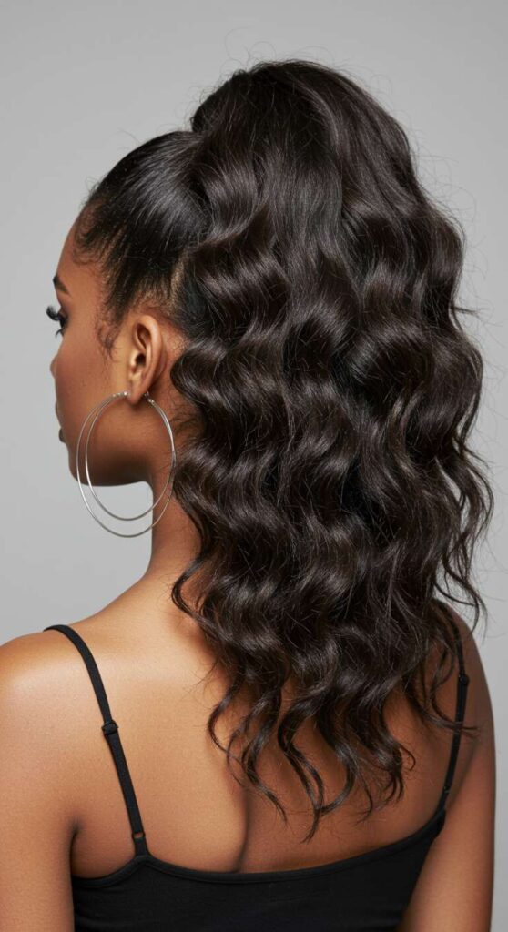 Messy Textured Ponytail