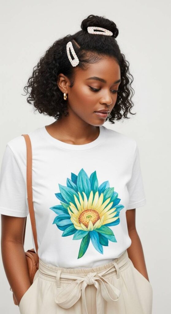 Half-Up, Half-Down Twist
