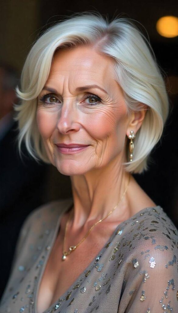 Helen Mirren’s Chic Layered Bob