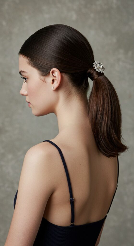 Sculpted Nape-Tied Sleekness