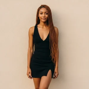 Dark brown human hair for boho knotless braids