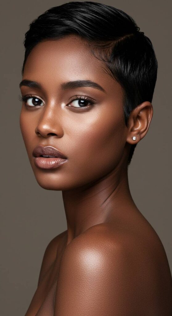 Slicked-Back Pixie