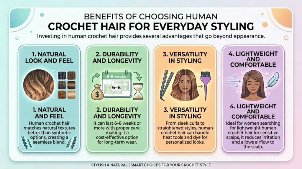 Benefits of Choosing Human Crochet Hair for Everyday Styling