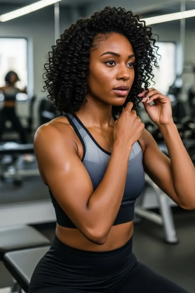 Gym-Friendly Crochet Hair for Active Women