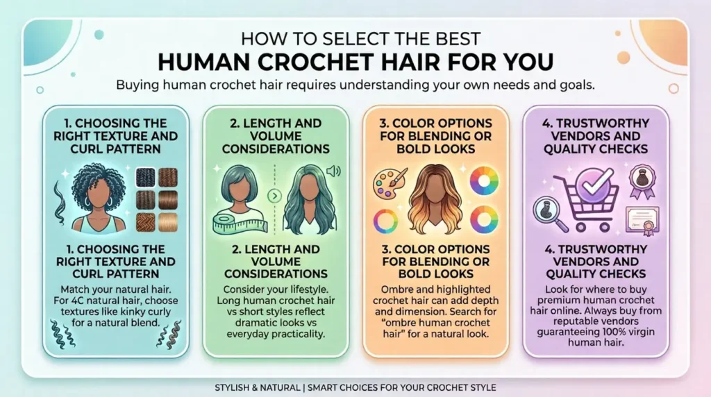 How to Select the Best Human Crochet Hair for You